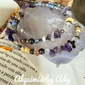 AMETHYST LAYERED BRACELET